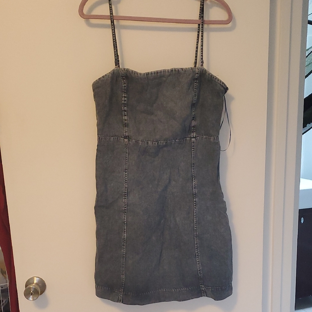 GAP Strapless Blue Dress